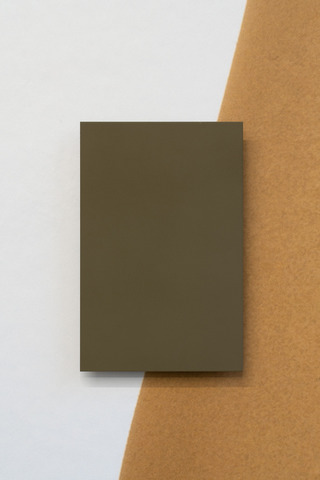 Olive Drab, 2021, 12,9 x 19,8 cm, paint on aluminum