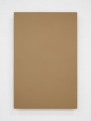 Sandgrau, 2018, 56 x 36,5 cm,  lacquer on aluminum