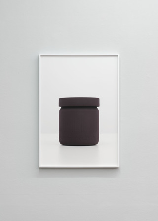 Einheitsglas (Violett), 2021, 59 x 84 cm